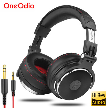 Psytrance Radio - Oneodio Wired Professional Studio Pro DJ Headphones With Microphone Over Ear HiFi Monitor Music Headset Earphone For Phone PC