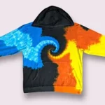FIRE AND WATER HOODIE Tie Dye Tutorial - MEO FAUSTINO