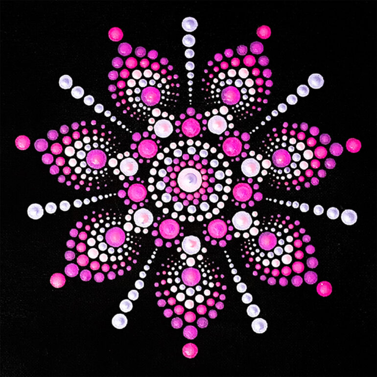 How To: Mandala Dot Painting on Canvas, Create a Mandala with Basic Guidelines